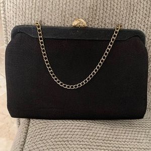 Vintage black clutch